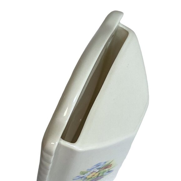 Pansies Frame Donegal Parian China Ireland Vintage Ceramic Photo Frame 6.25" h - Picture 11 of 13